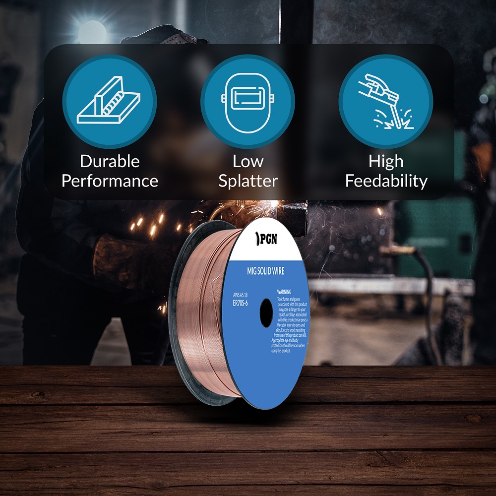 ER70S-6 .023″ (0.6 mm) – 10-Lb – Mild Steel MIG Welding Wire