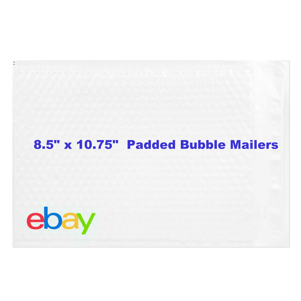 eBay Branded Shipping Supplies Padded Bubble Poly Mailers Envelopes 8.5″ x 10.75