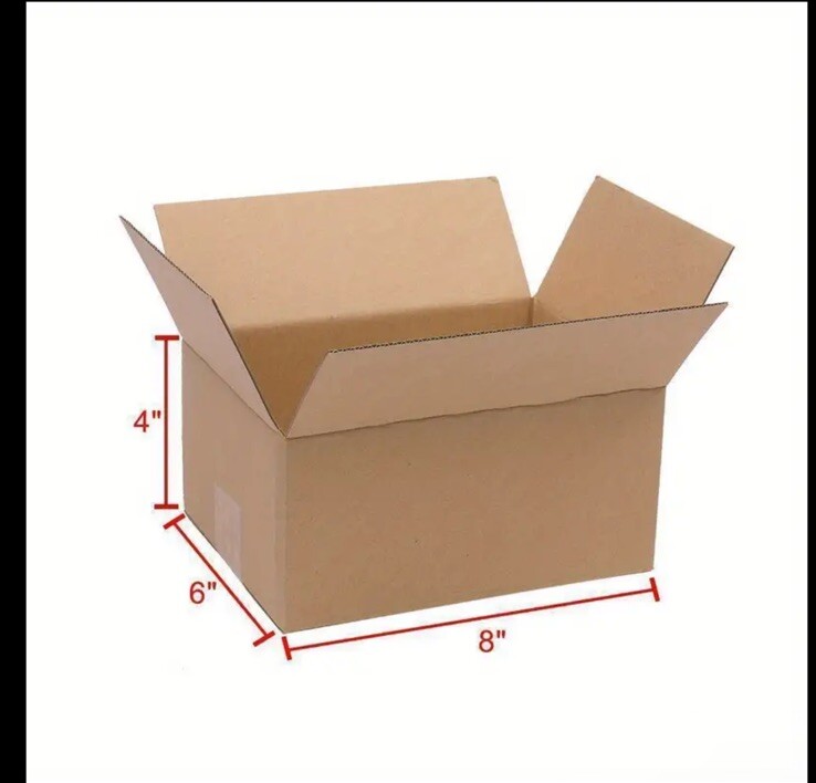 50pcs 8x6x4 Cardboard Paper Boxes Mailing Packing Shipping Box Corrugated…