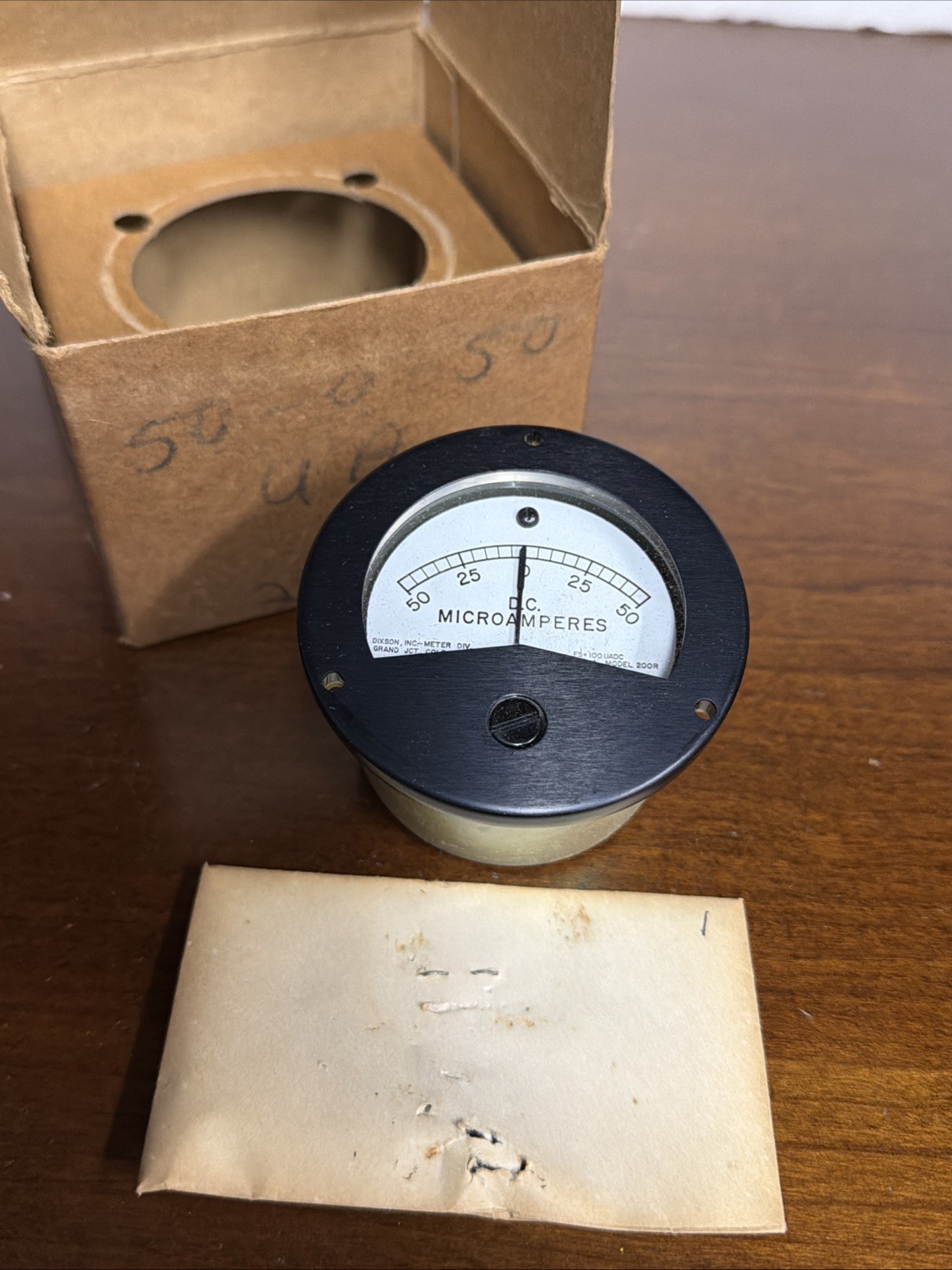 Vintage – Dixson model 200R FS 100 UADC 759-A Analog Panel Meter NOS