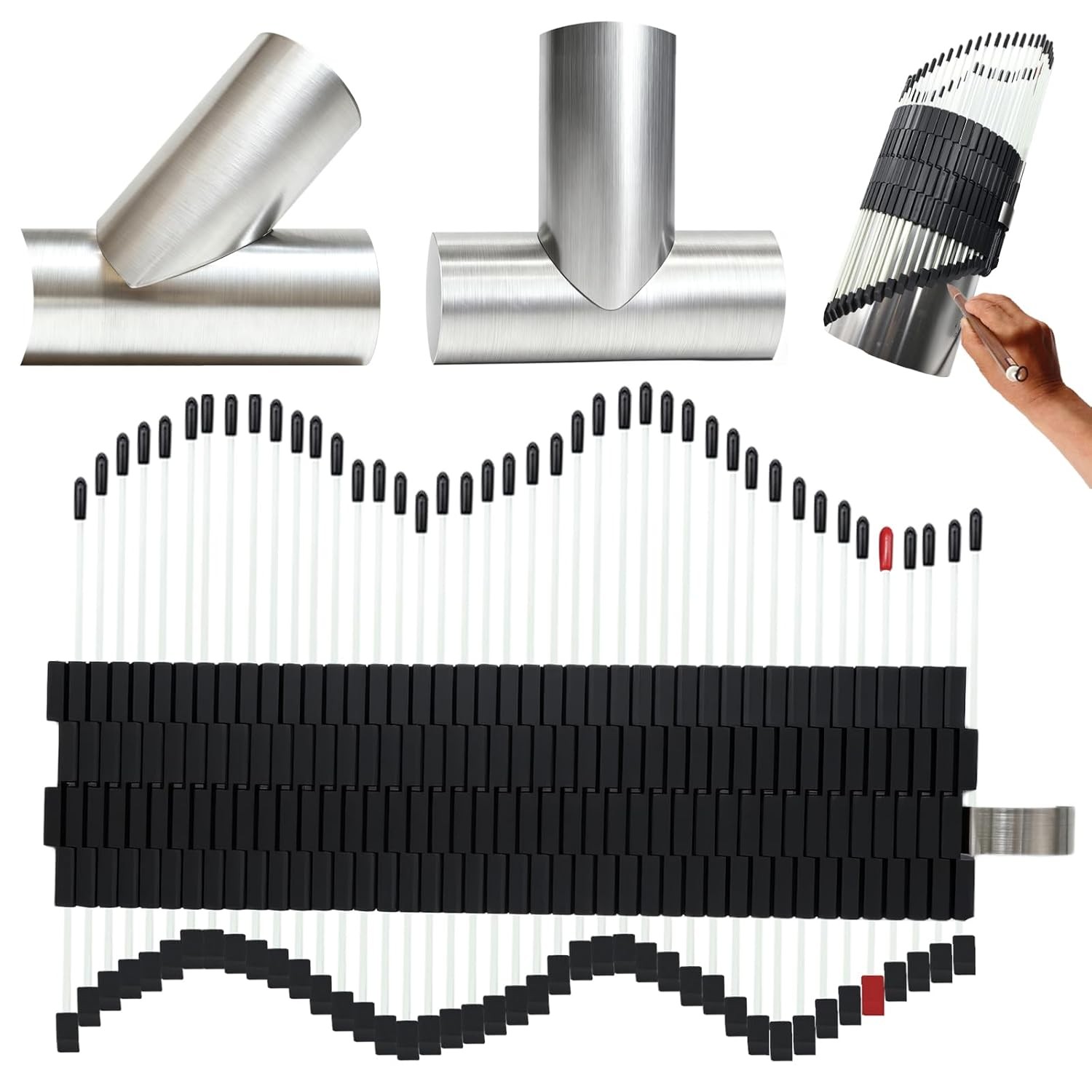 Multi Surface Pipe Profiling Tool Pipe Cutting Template Multi Functional Shape