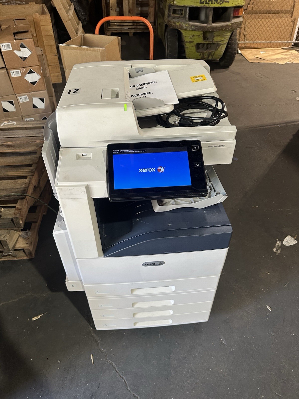 Xerox AltaLink C8030 Laser Color Printer Copier Scan Duplex 30PPM 12×18 170k