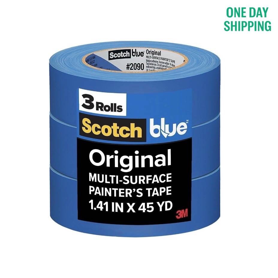 ScotchBlue 1.88 In. x 60 Yds. Original Multi- Surface Painter’s Tape (3 Rolls)