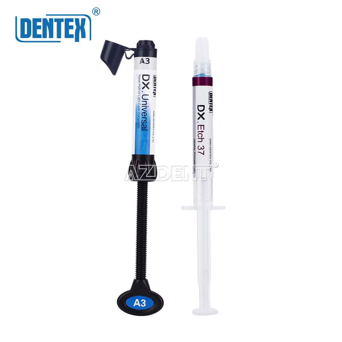 DENTEX Dental Universal Total Etching Adhesive Light Cure Composite Resin Kit