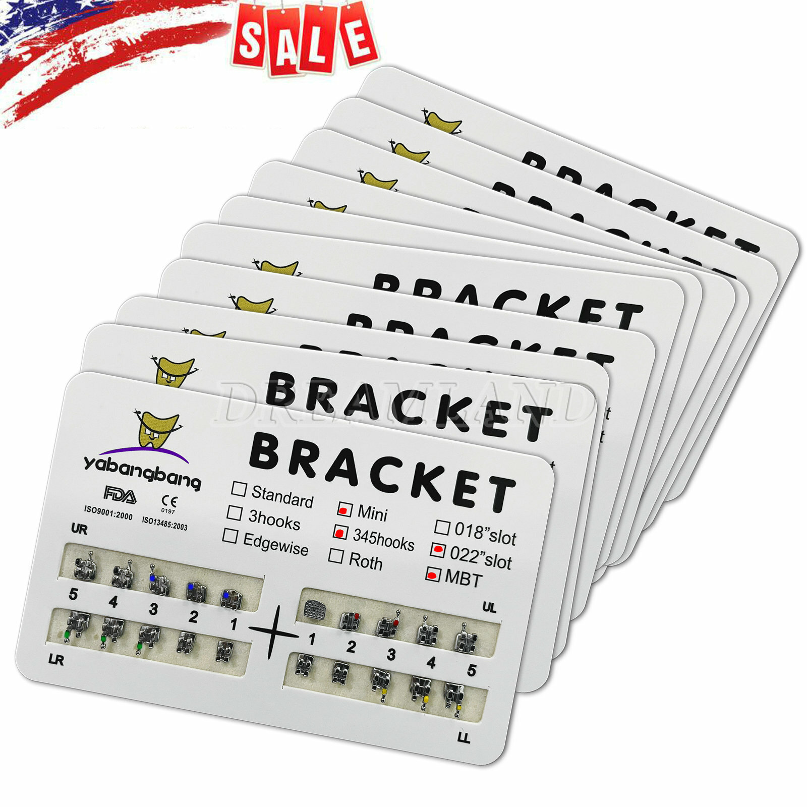 Orthodontic Dental Arch Wire Niti Round Upper/Lower / Brackets Braces MBT/Roth W