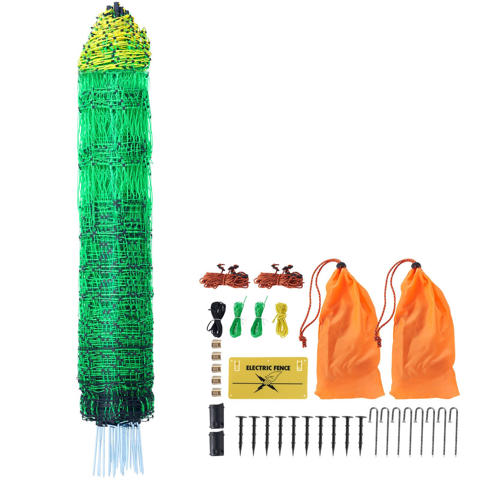 VEVOR Electric Netting Fence Kit Sheep Fencing 42″H x 164’L with Posts Spikes