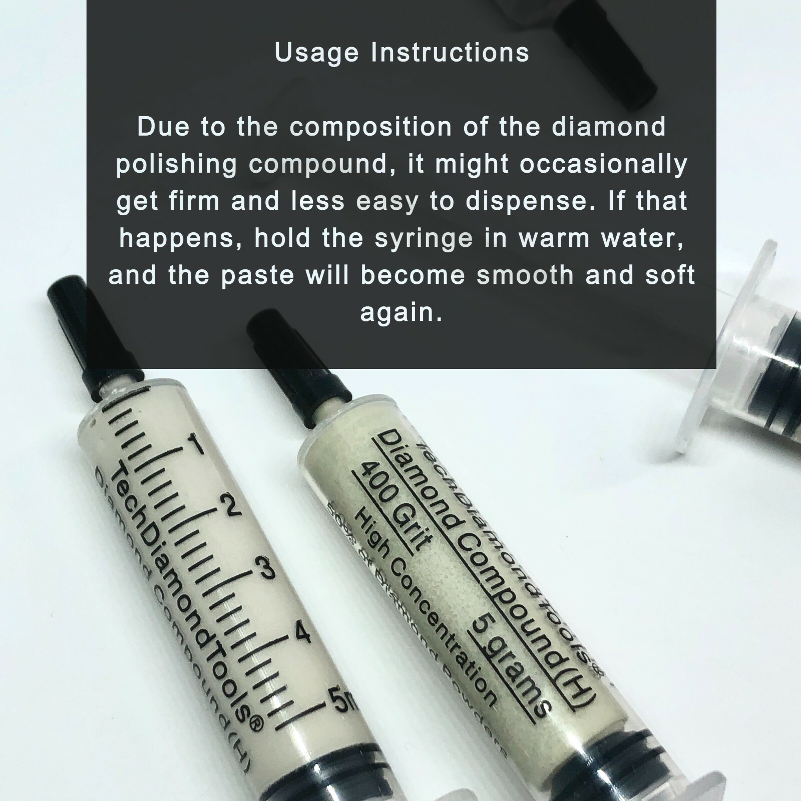 Diamond Polishing Paste 1,200 Grit 10-20 Micron (H) 50% Concentration, 5 grams