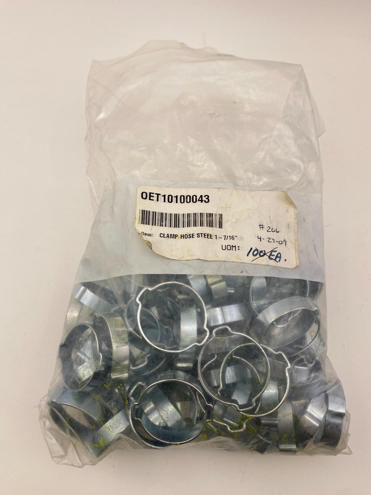 Oetiker 10100043 Hose Clamp,Double Ear, 32mm-37mm Clamp ID Range,Bag of 100