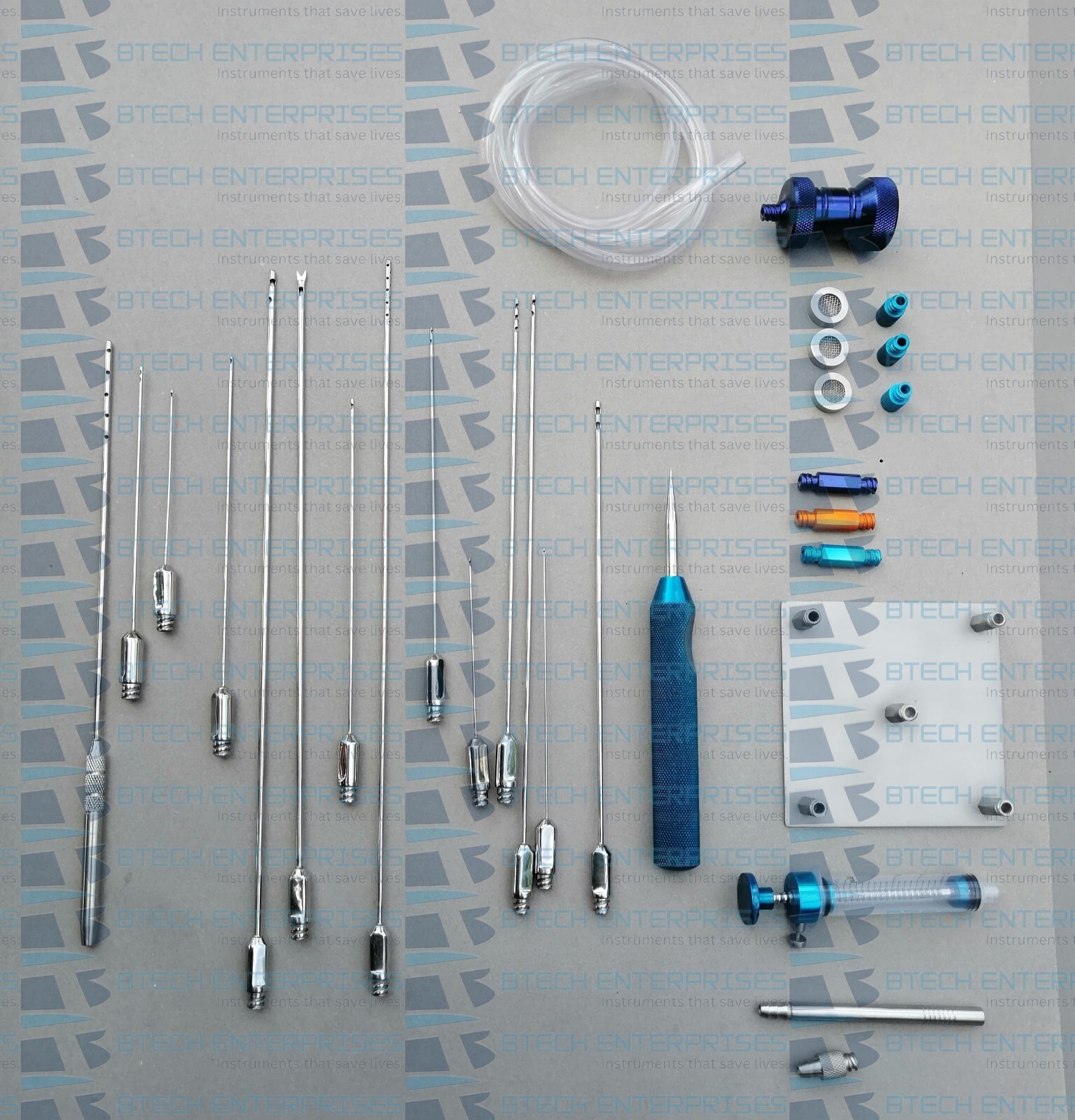 Liposuction Fat Graft Luer lock Cannula Set Cosmetic Plastic Lipo Fat Removal