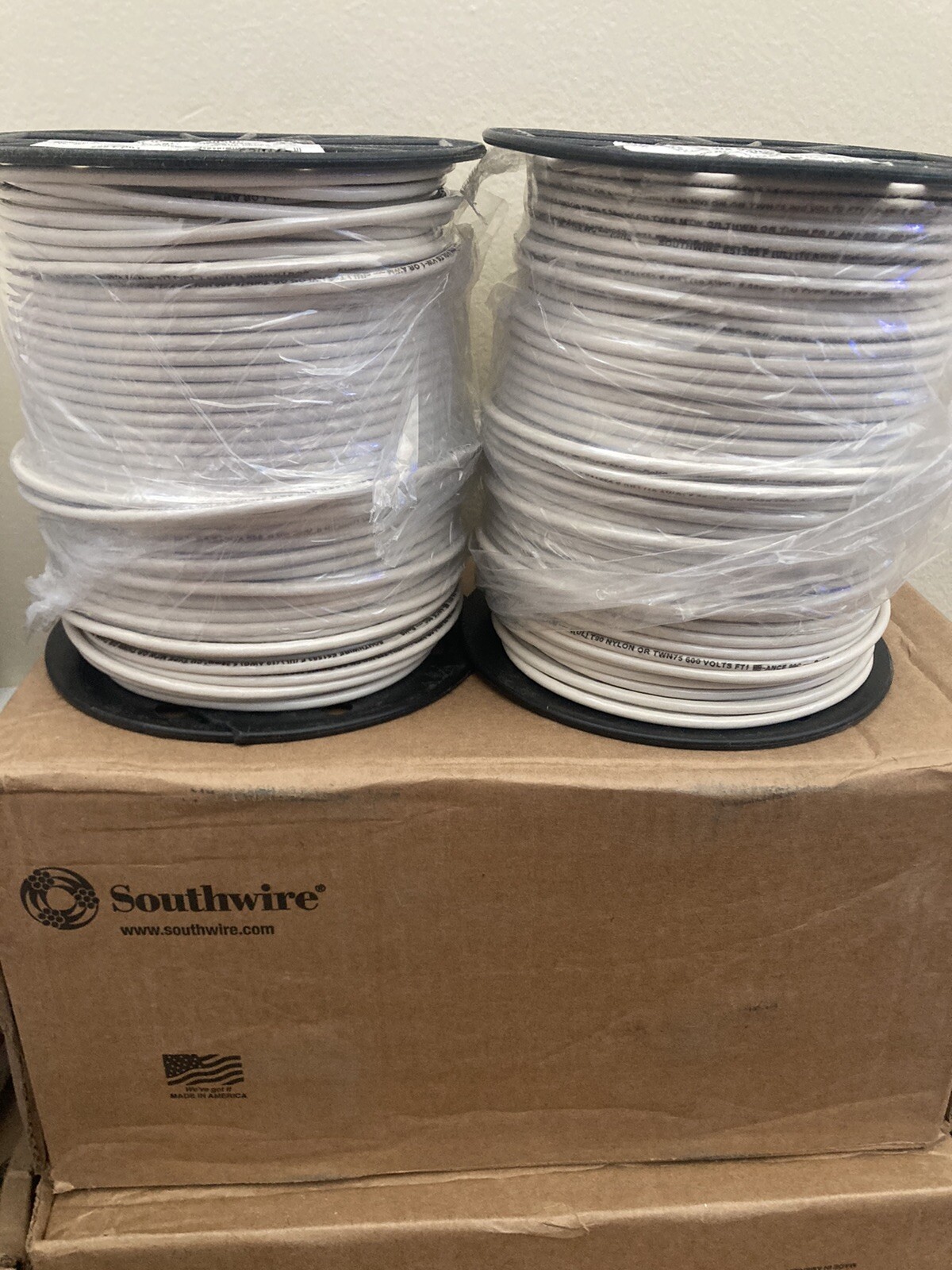 #10 AWG Gauge 600V THHN Stranded Copper Wire UL Listed – White 500 FT