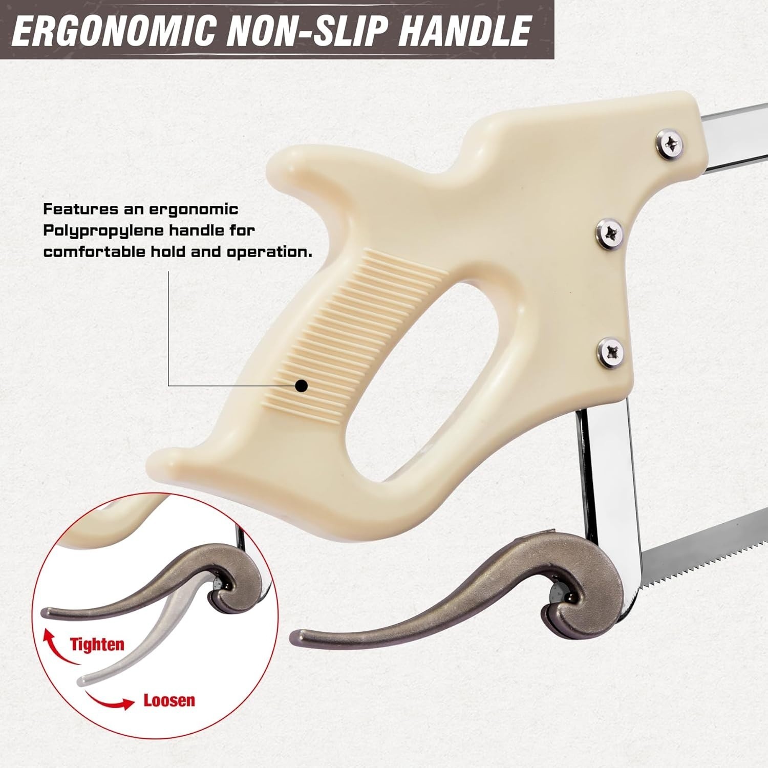 Meat Saw for Butchering, 25″ Handsaws Bone Saw Comfortable Handle, Quick Change