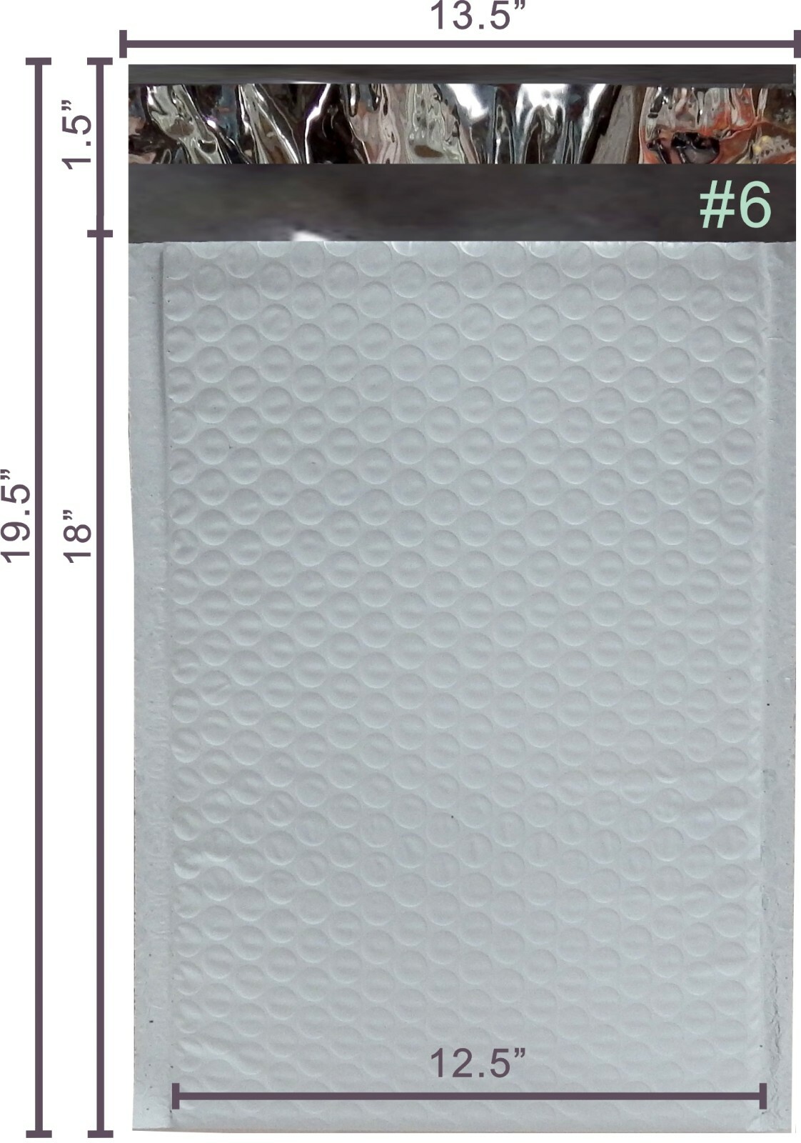 Yens® 100 #6 Poly Bubble Padded Envelopes Mailers 12.5 X 18 100PB6