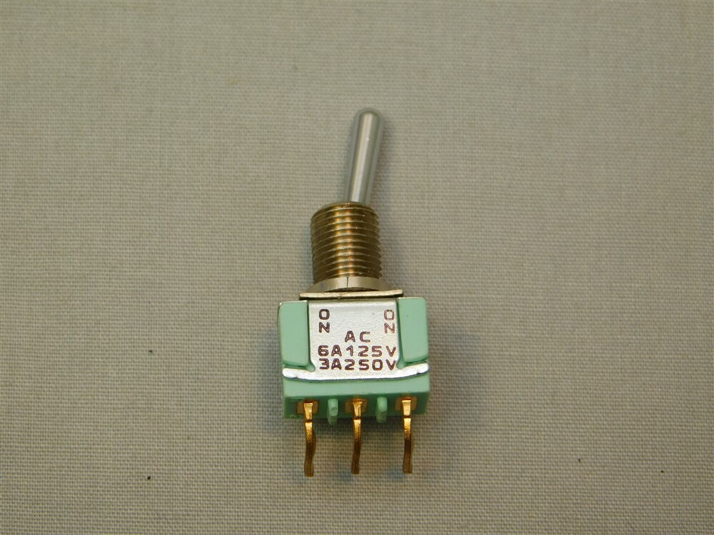 TE Connectivity ALCOSWITCH MTA106D-R/A SPDT ON-NONE-ON Miniature Toggle Switch