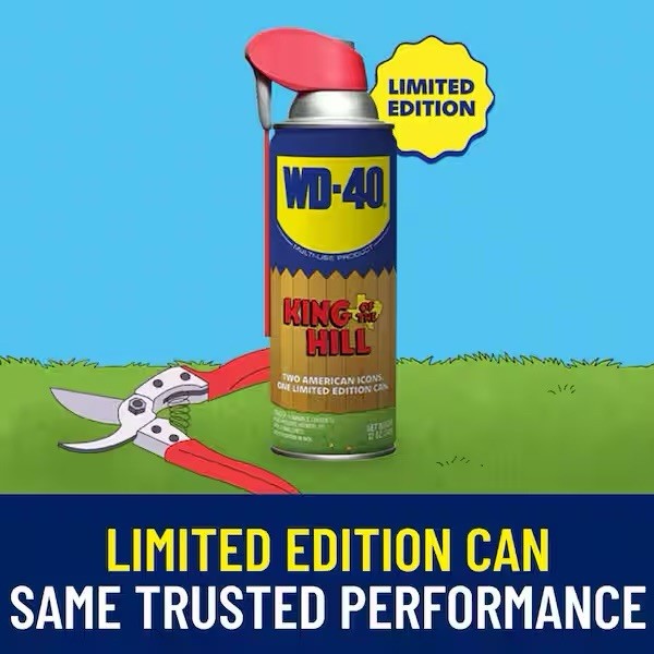 King of the Hill WD-40 12 oz Rust Spray Home Depot Exclusive Can Brand New!
