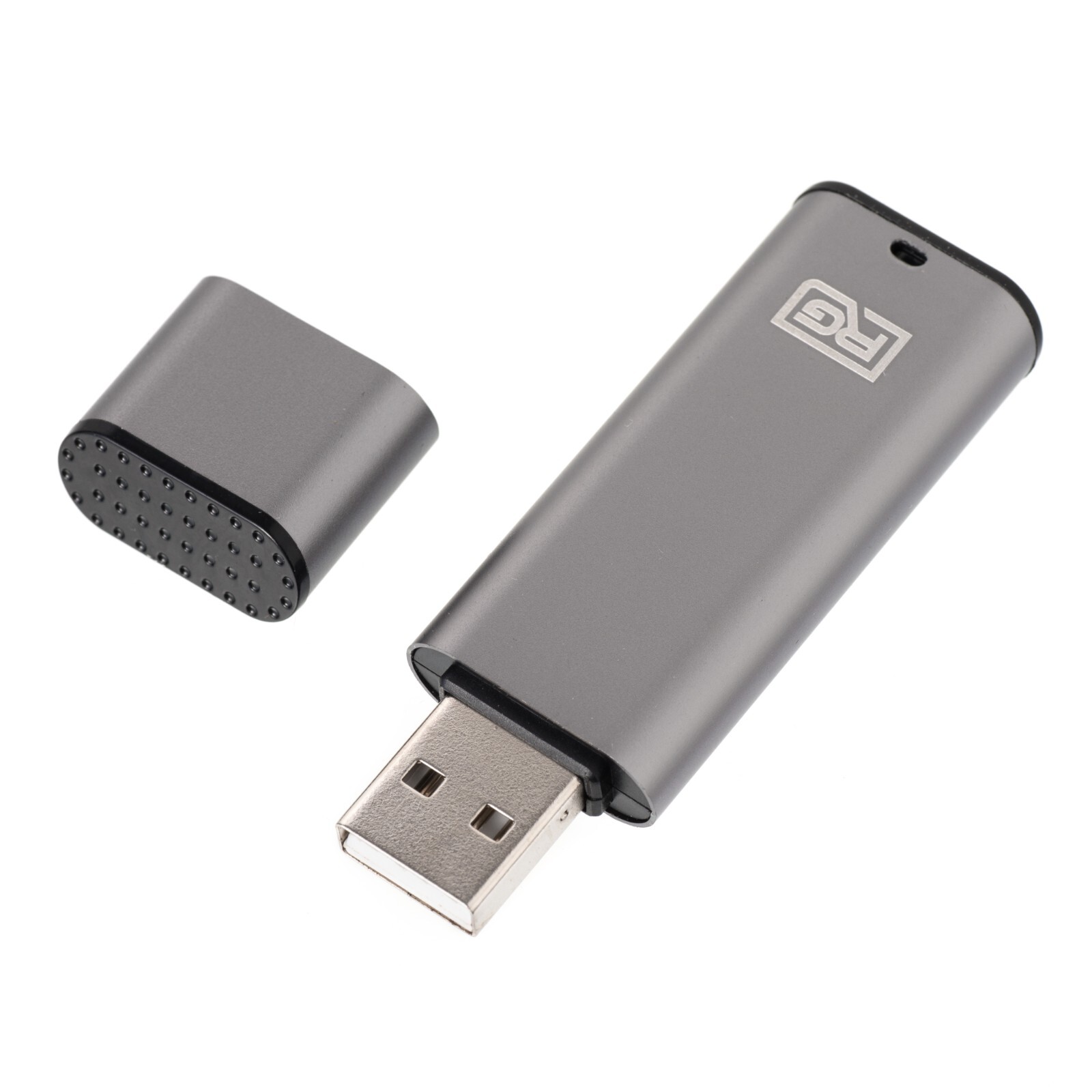 RecorderGear FD10 USB Drive Voice Recorder Small Spy Recording, Gray Option