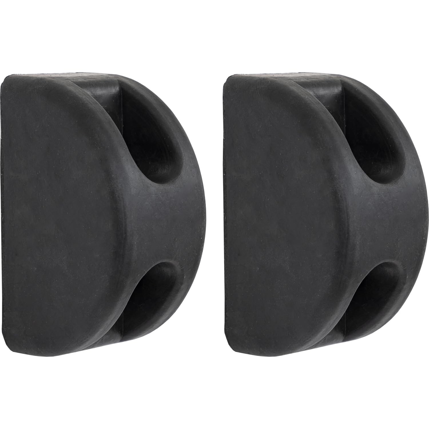 Buyers Products B5800 Molded D-Shaped Rubber Bumper, 3 X 3-1/2 X 6 Inch, Set …