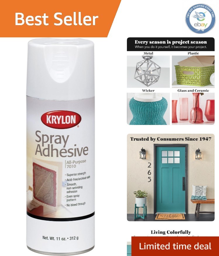 11-Ounce Multi-Surface Spray Adhesive for Crafts, Scrapbooks & Art Projects