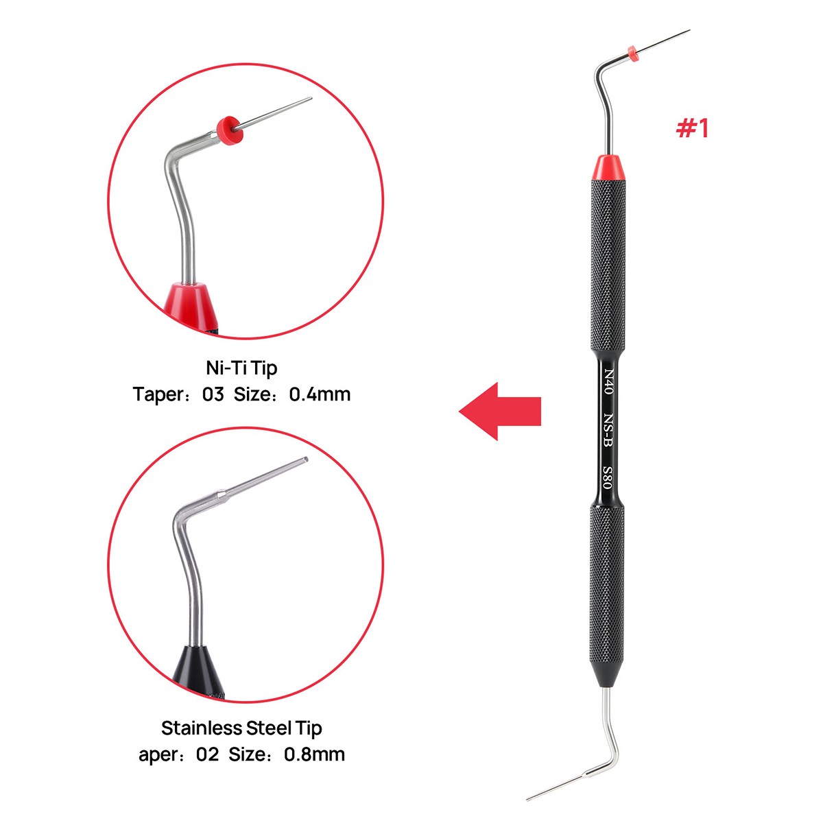 Dental Cordless Gutta Percha Obturation Endo Heated Pen /Hand Plugger Tips