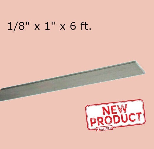 Stainless Steel Flat Bar Stock 1/8″ x 1″ x 6 Feet Rectangular 304 Mill Finish