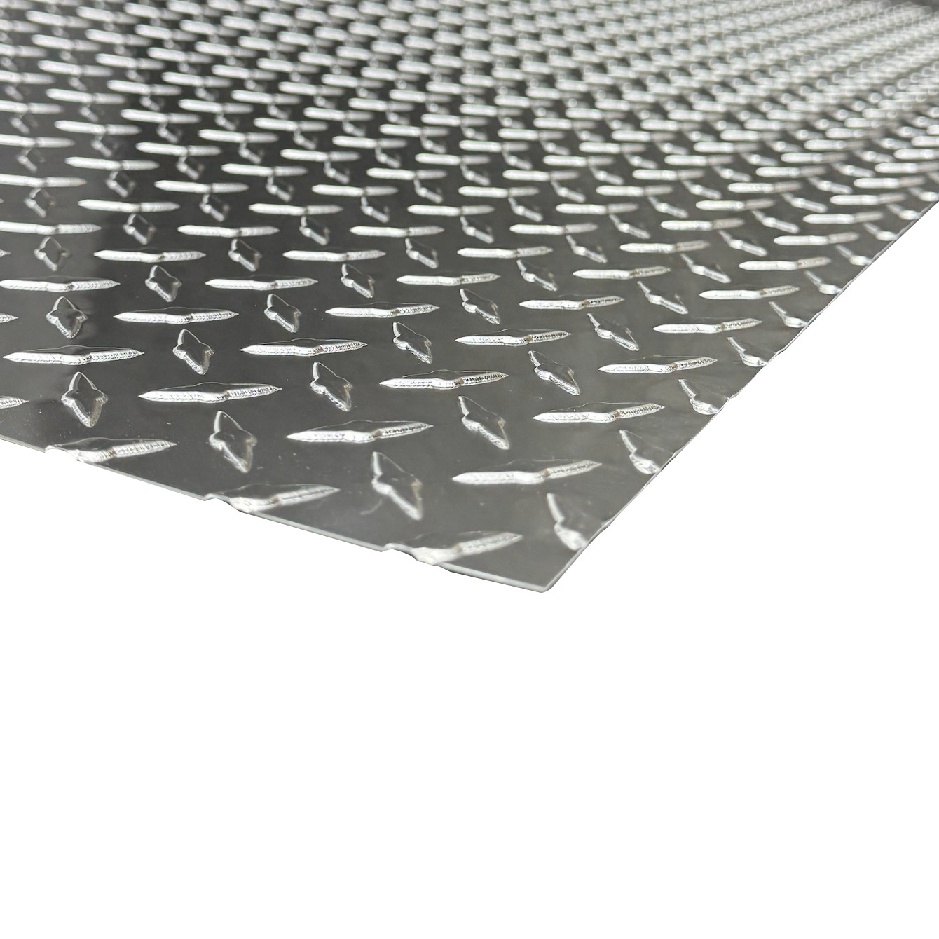 4′ x 8′ Aluminum Diamond Plate Sheet .025” Thick Embossed, Polished
