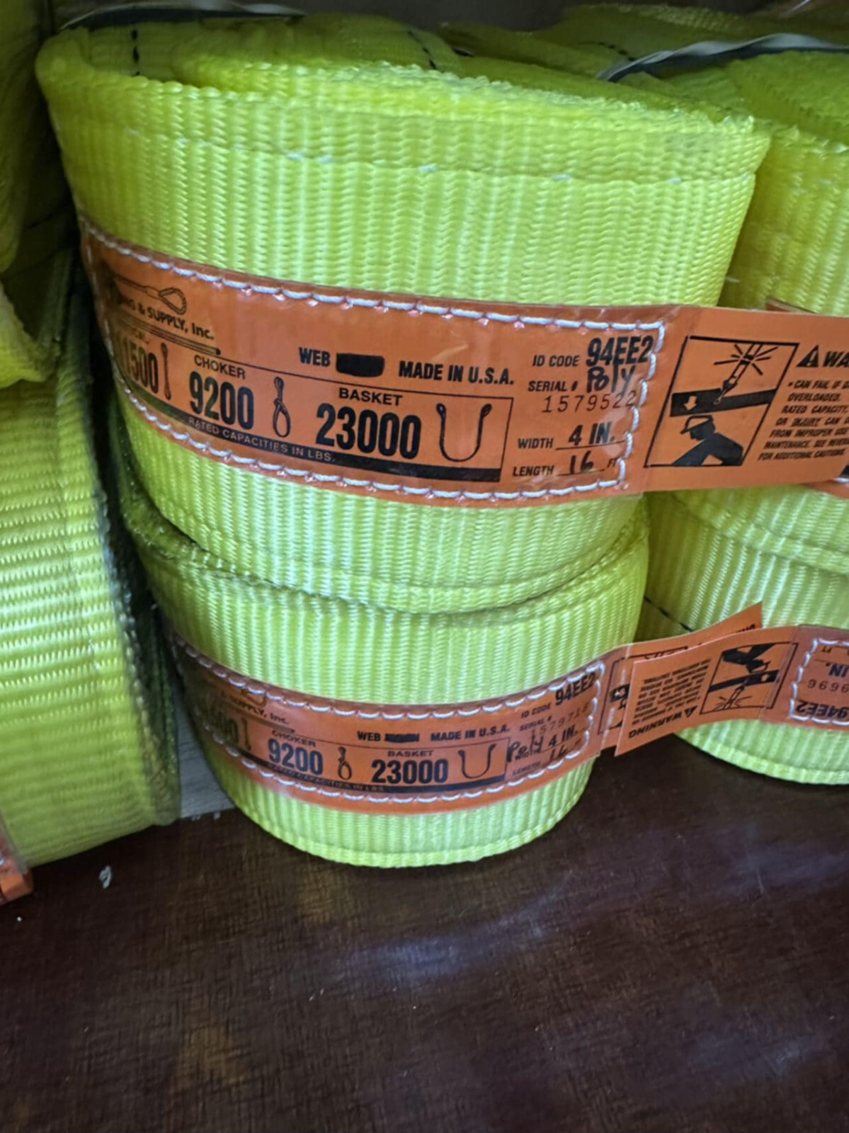 3″ x 6/8/10/12/14/16/20 4″ x 6/8/10/12/14 Web Sling Lifting Tow Strap Heavy Duty