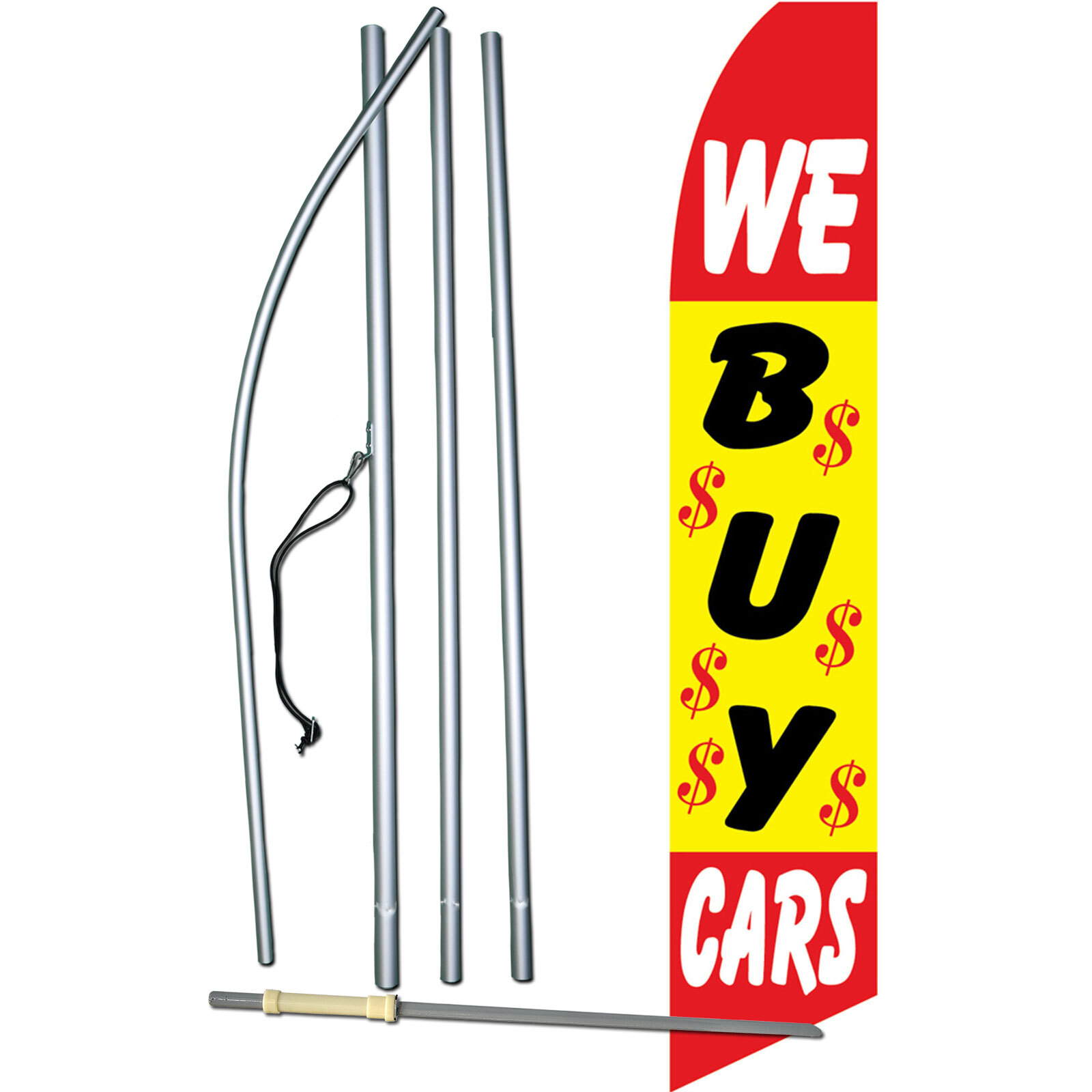 We Buy Cars Complete Swooper Flag Bundle