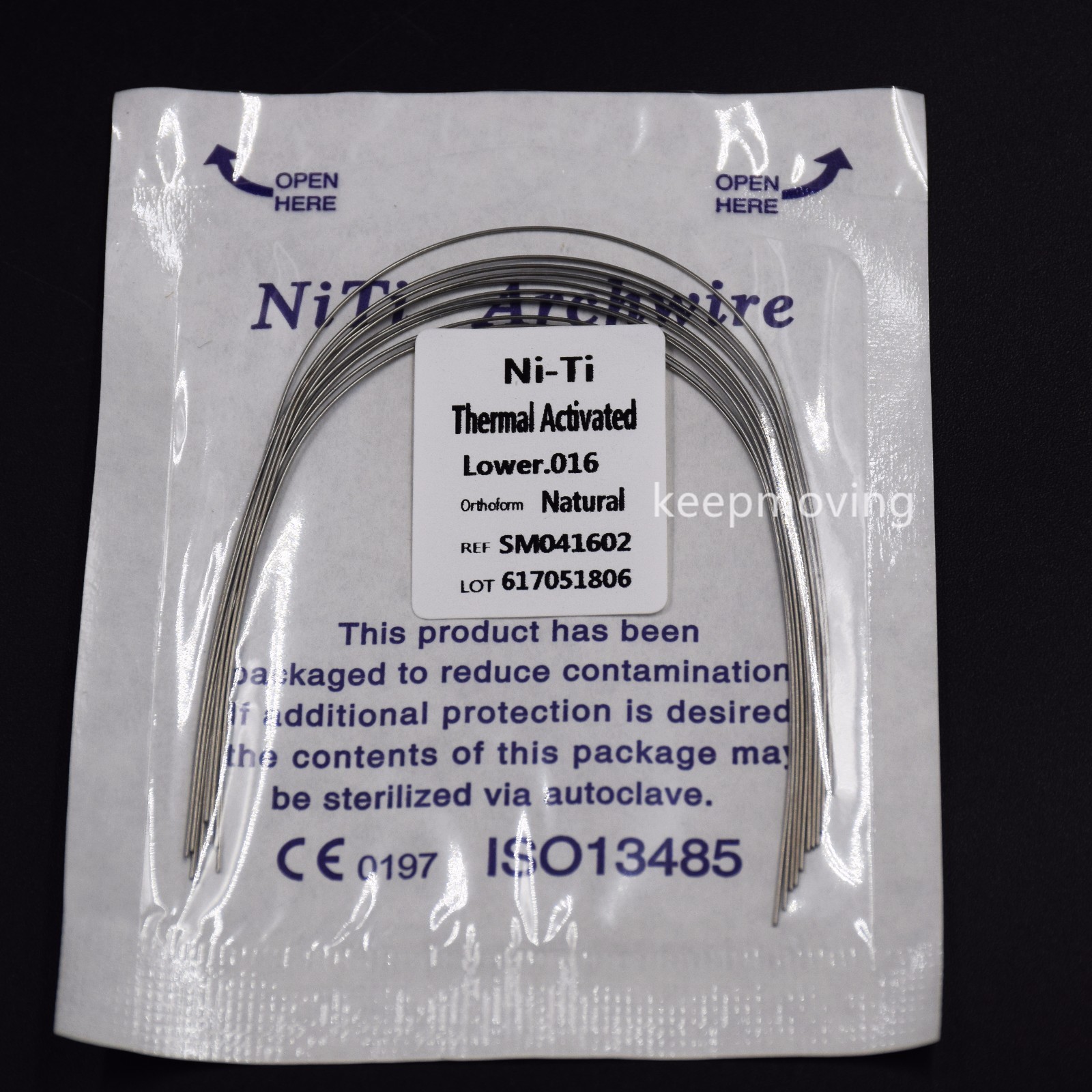 10 Pcs Dental Ortho Niti Thermal Activated Round Natural Arch Wire Form All U/L