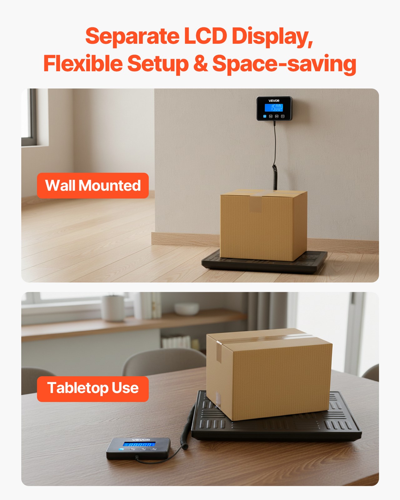 VEVOR 660 lbs Digital Postal Scale 0.7 oz/3.5 oz Dual Accuracy Shipping Scale