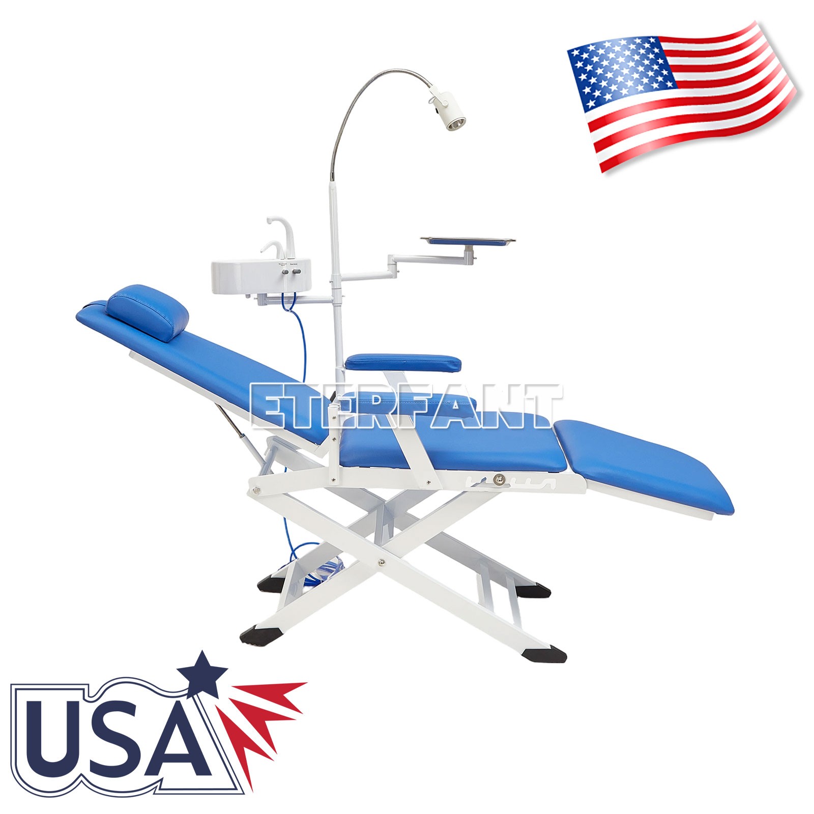 Dental Chair Mobile Exam Folding Silla/Dental Delivery Unit Air Compressor New