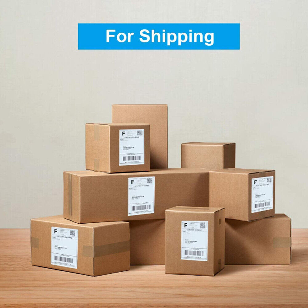 500 4″ x 6″ Fanfold Direct Thermal Shipping Labels for Zebra & Rollo Printers US