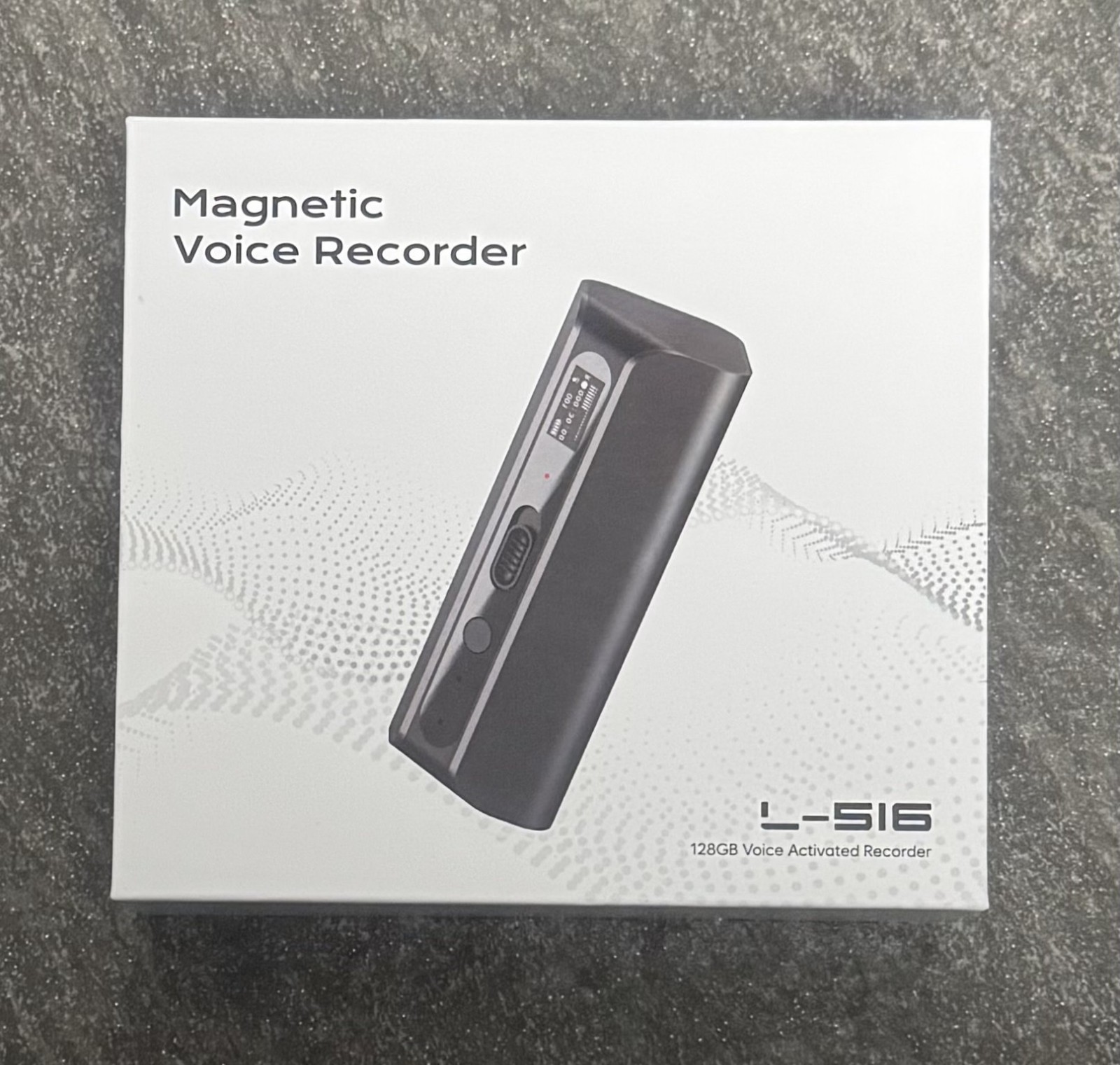 Magnetic Voice Recorder AI Triple Noise Reduction 30 Days Voice Activated 128GB