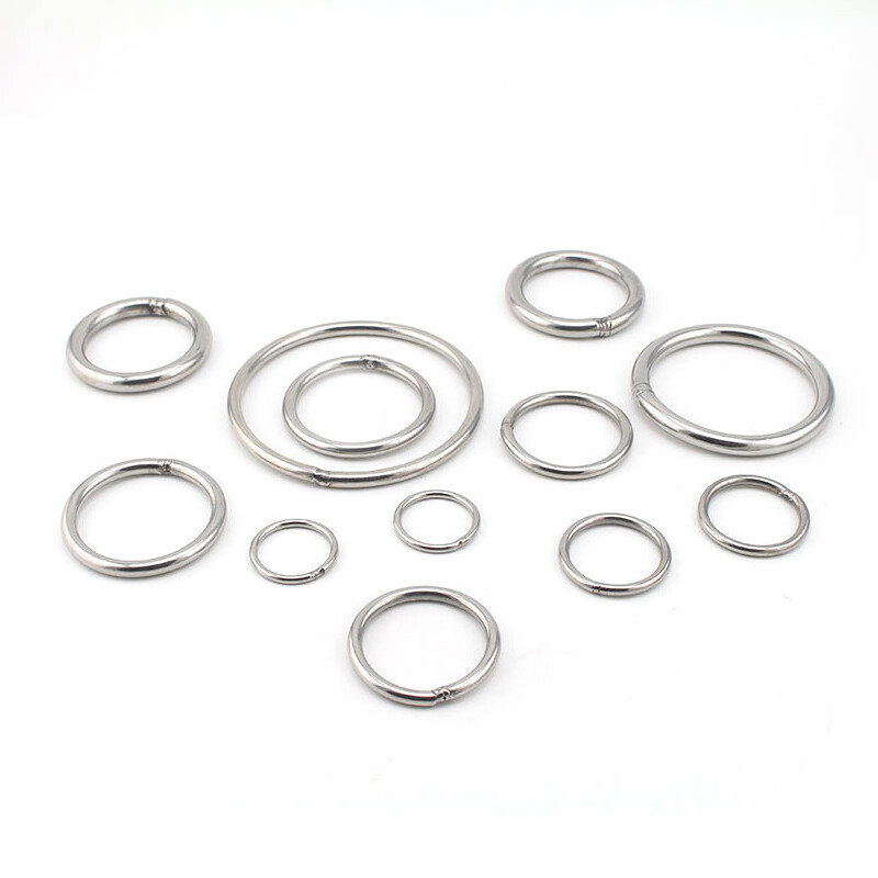304 Stainless Steel Round Rings Solid Welded Metal O Ring 20mm 30mm 40mm – 100mm