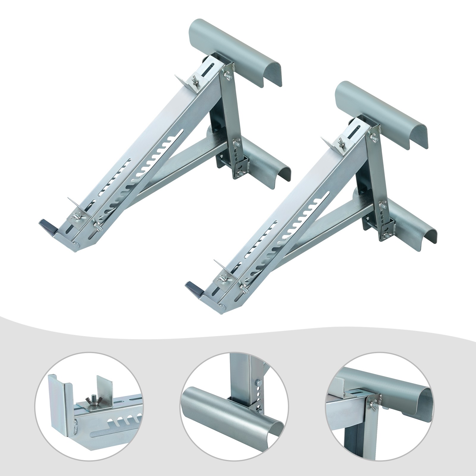 Pair of Heavy Duty Ladder Jacks 661lbs Capacity Scaffolding Bracket 2 Pcs US