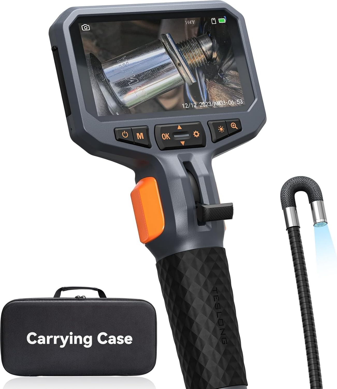 Two-Way Articulating Borescope Teslong Industrial Endoscope Inspection Camera