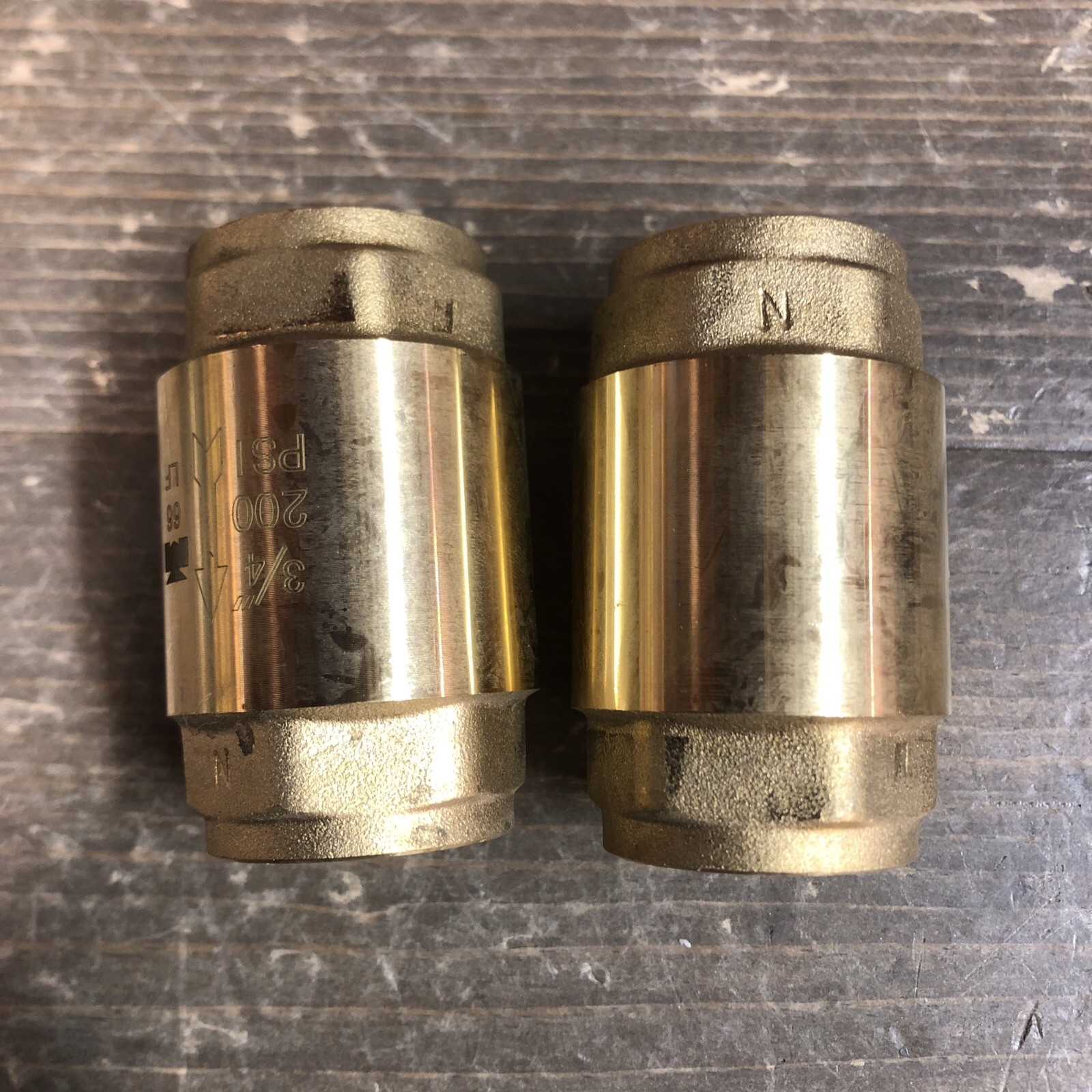 PROLINE BRS SPRING CHECK VALVE 3/4FIP 200 PSI (2-Pack)