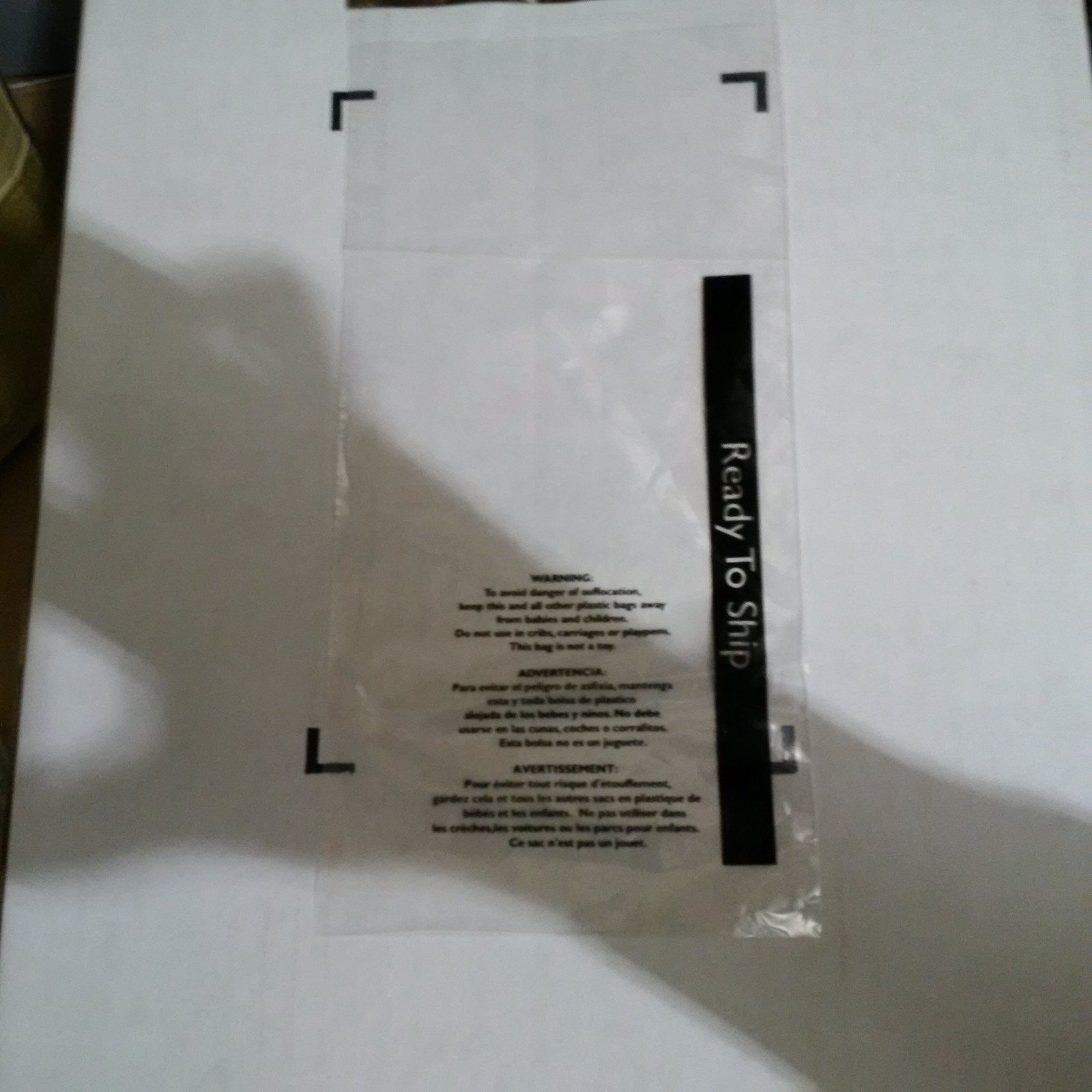 500/CS 24×30 Suffocation Warning Bags Clear, Permanent Seal with «Ready To Ship»
