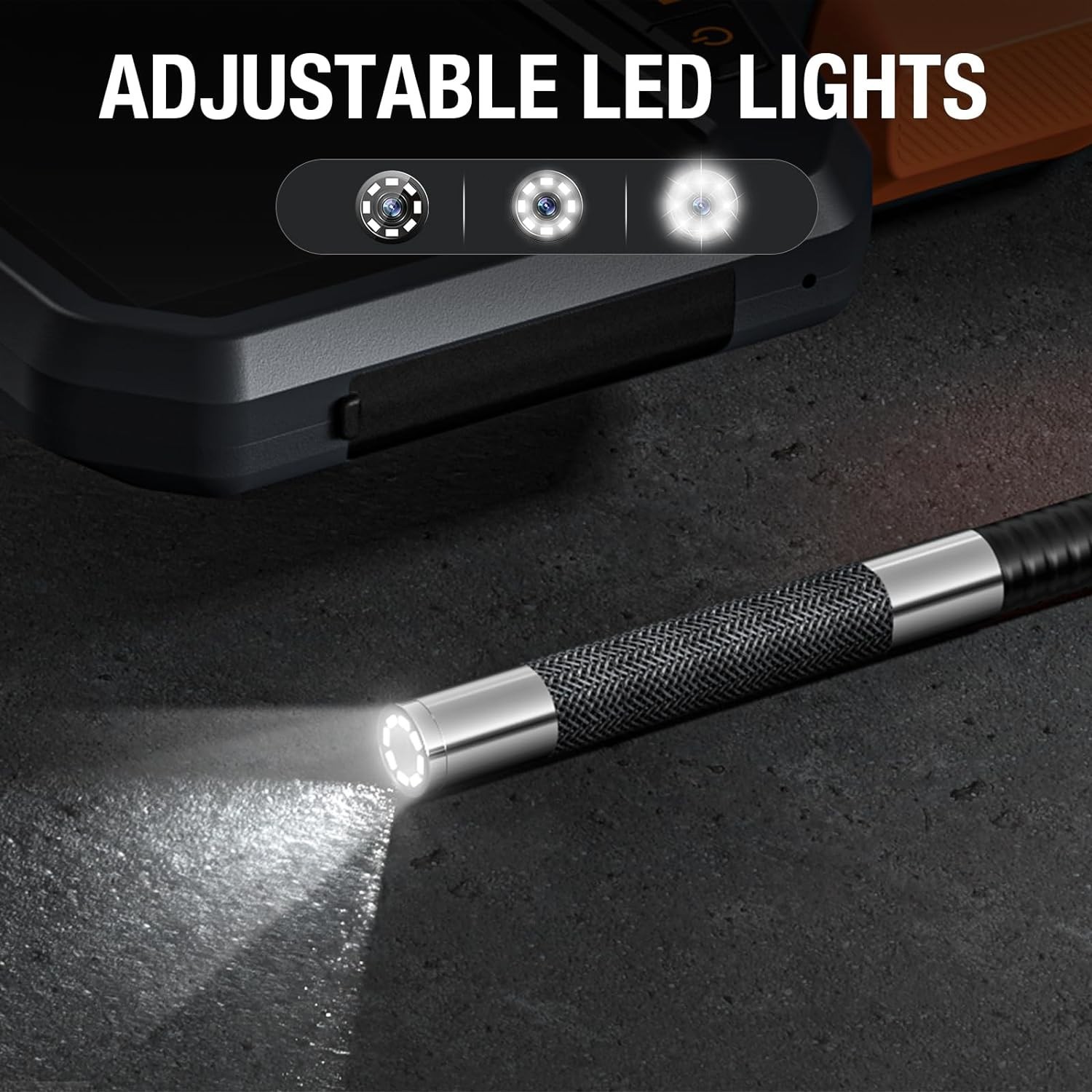 Two-Way Articulating Borescope 4.5» Industrial Endoscope for Automotive Engine