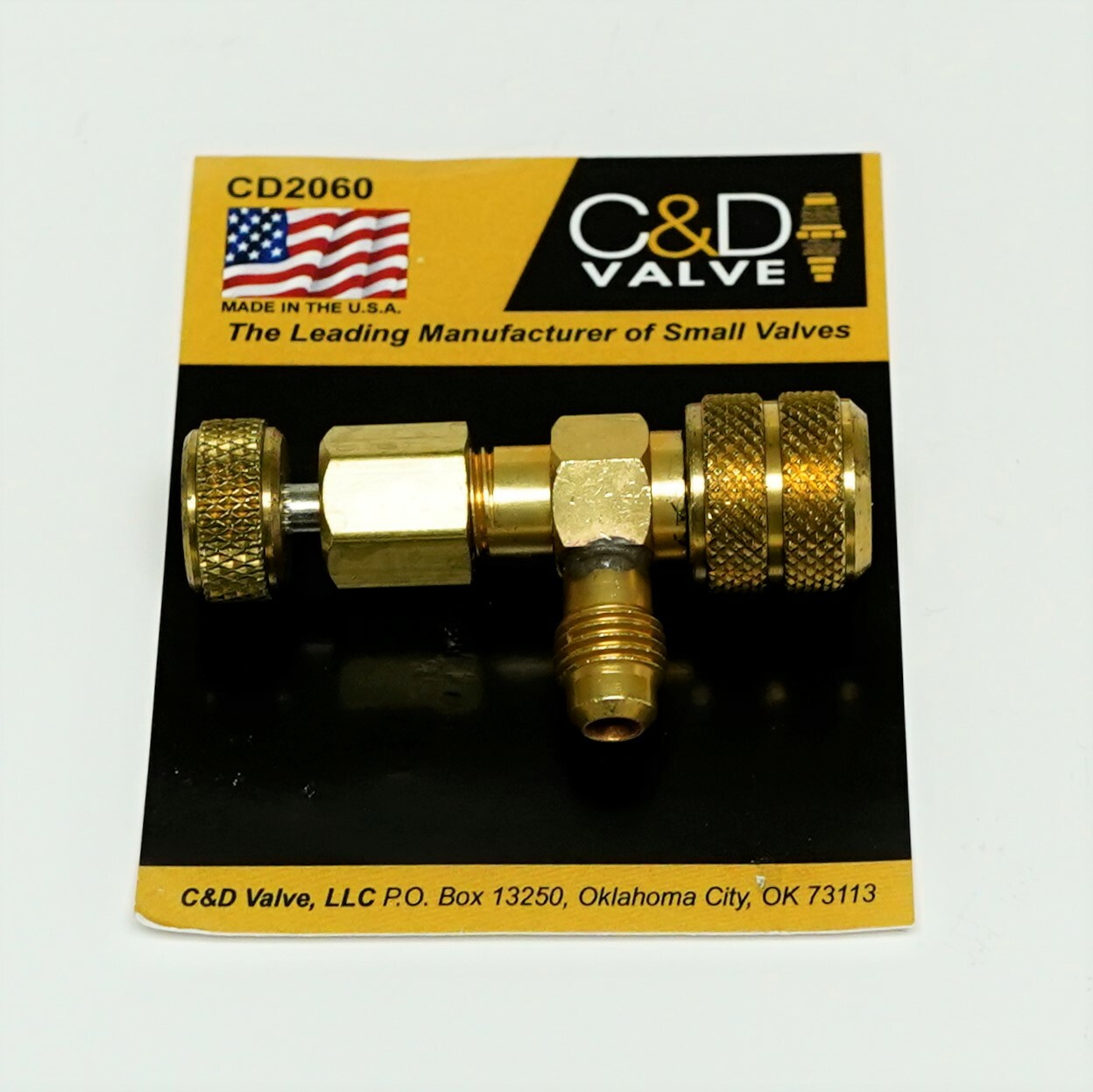 C&D Valve Large Thumb Screw Core Depressor, Coupler Attaches to 1/4″ Flare