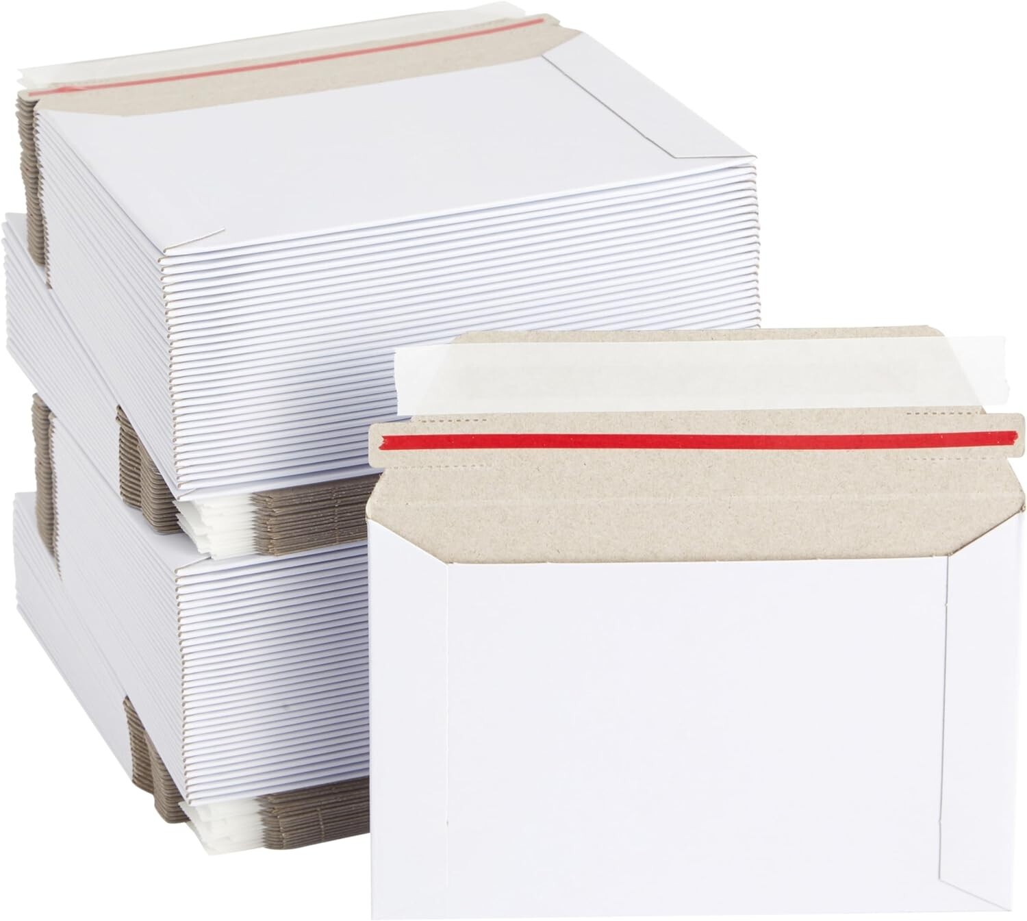 100- 6.5 x 4.5 PROLINE RIGID PHOTO SHIPPING FLATS CARDBOARD ENVELOPE MAILERS