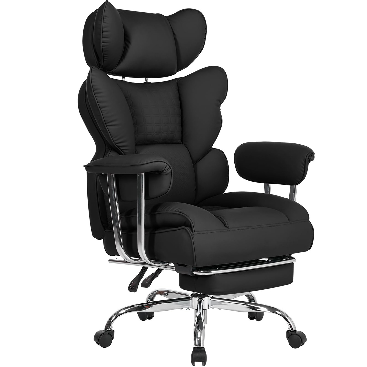 Big and Tall Ergonomic Office Chair,Scratch-Resistant PU Leather Executive Chair