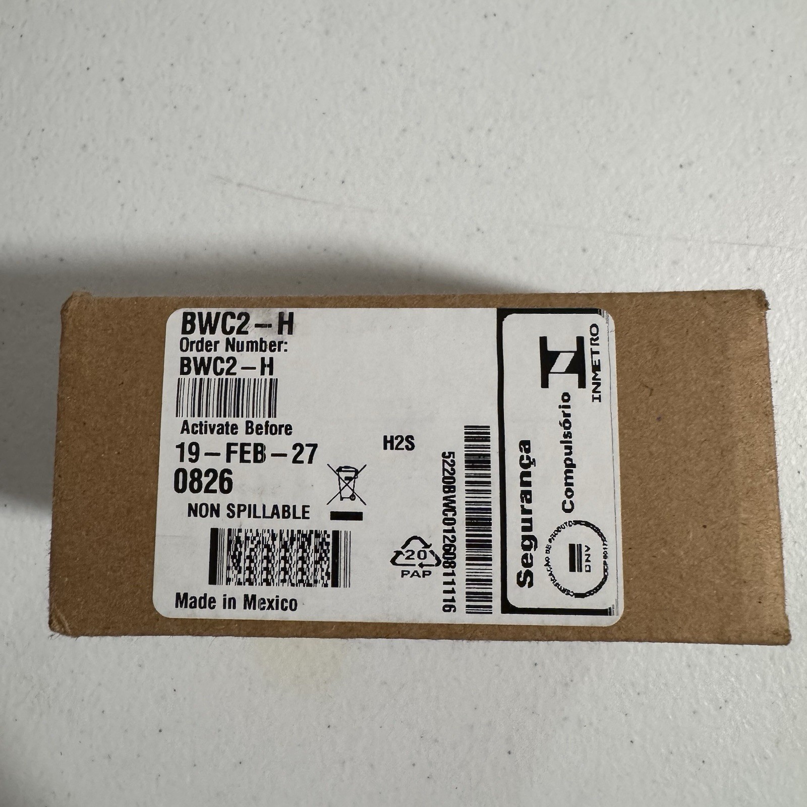 NEW H2S Monitor Honeywell BWC2-H H2S Single Gas Detector 2-Year Portable Monitor