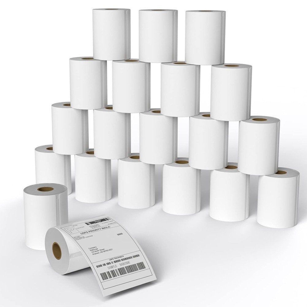 12 Roll Thermal Shipping Labels 4″ x 6″ Rolls 260/500 Labels /Roll