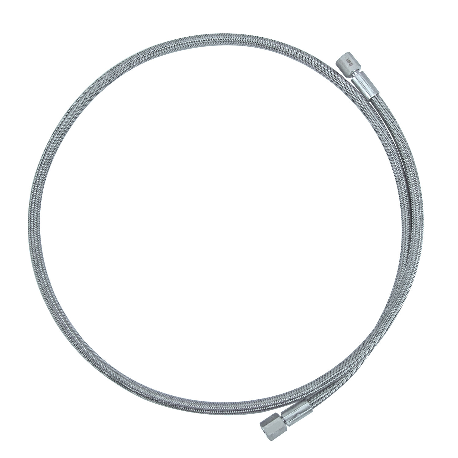 HFS(R) Stainless Steel Braided Hose, 1/4″ Female NPT x 48 in, PTFE Liner 300PSI