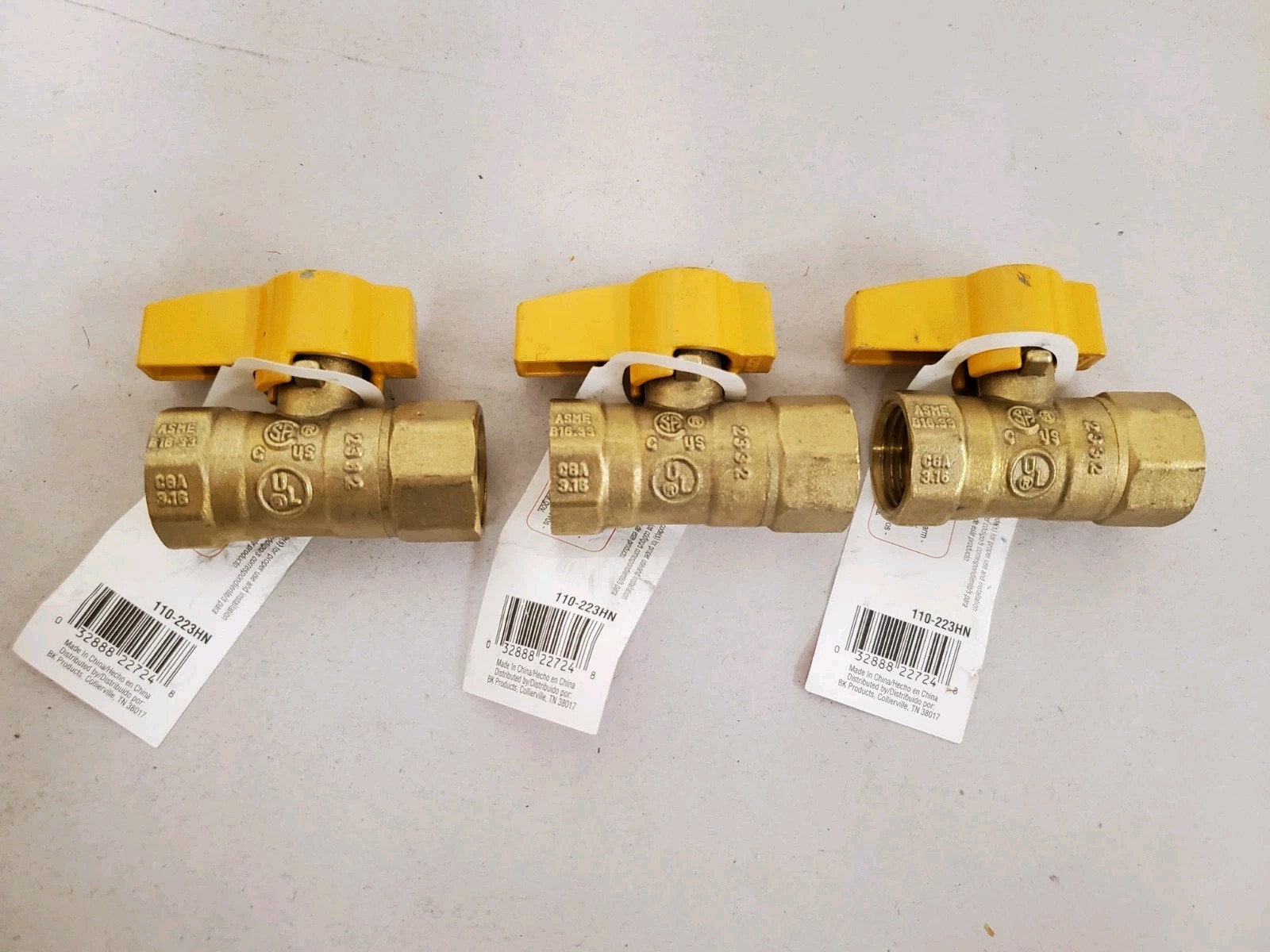 *13 TOTAL* ProLine 1/2 in. Brass FPT 2-Piece Gas Valve (110-223J5) FREE SHIPPING