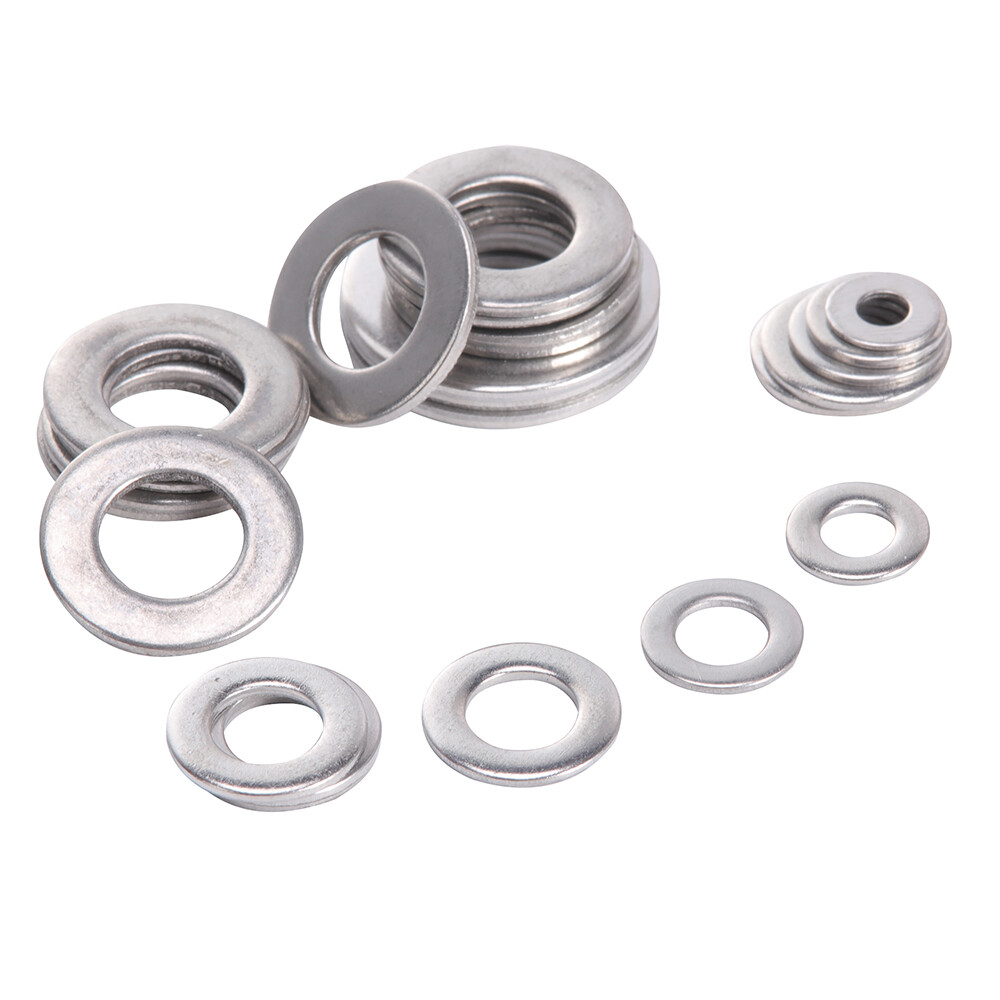 660 Pcs 304 Stainless Steel Flat Washers Assortment Kit 6 Sizes M3-M10