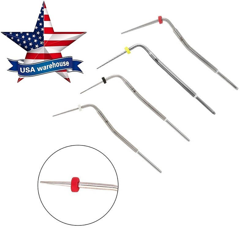 4PCS Dental Gutta Percha Pen Heated Tips Plugger Needles