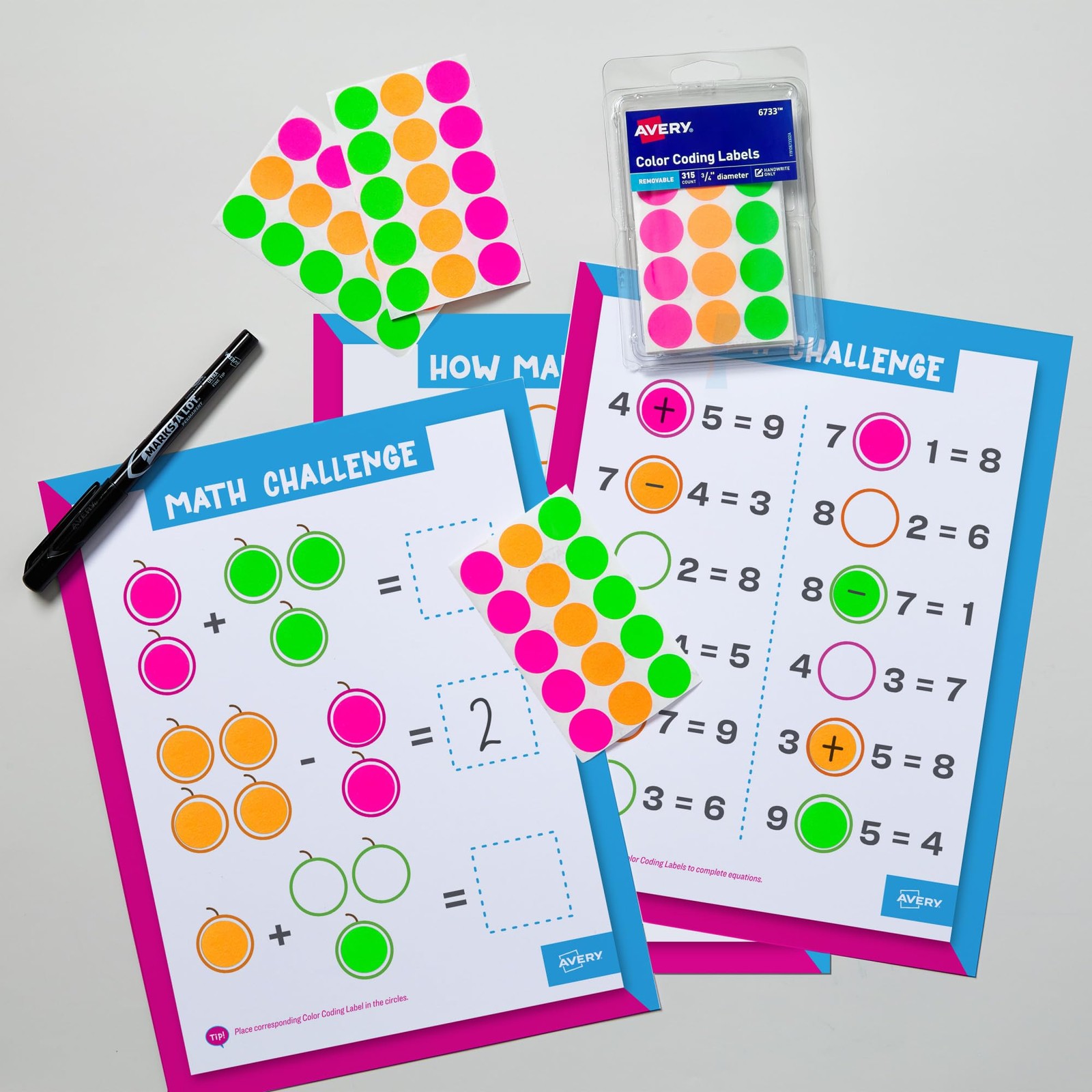 Avery Color-Coding Removable Labels, 3/4 Inch Round One Size, 0