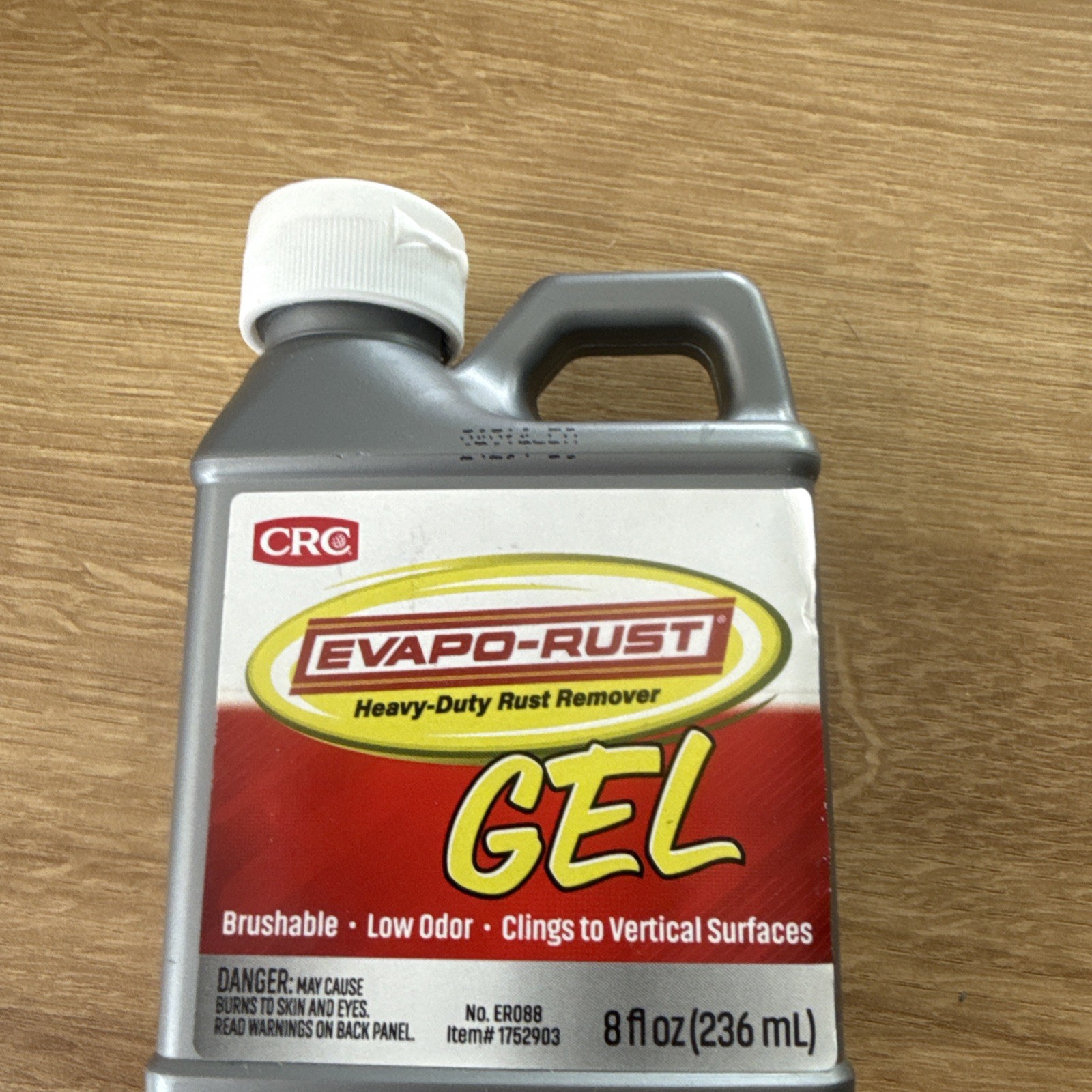 CRC Evapo-rust Gel Rust Remover, 8 Fl Oz, Rust Remover for Vertical Surfaces