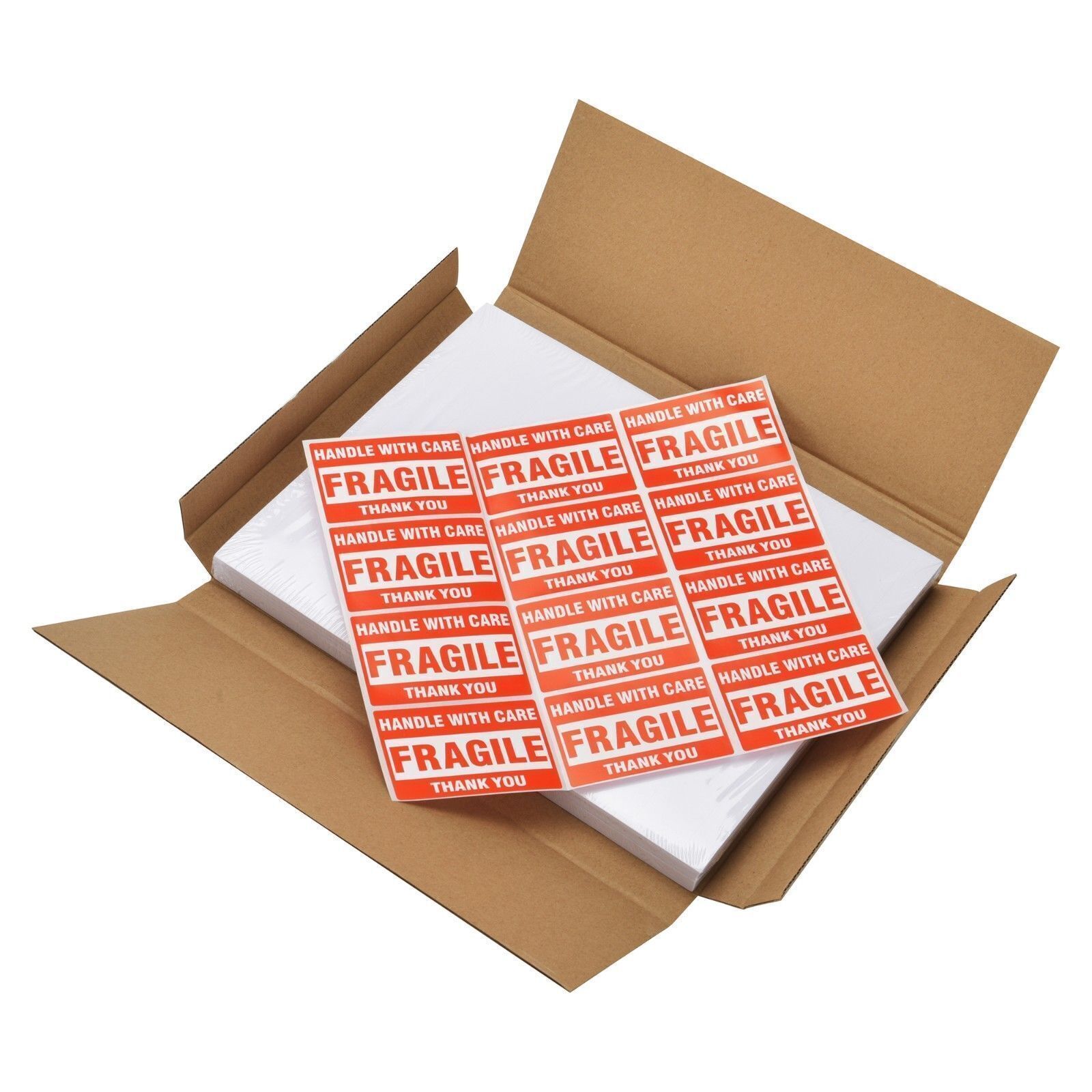 1000 Shipping Labels 8.5×5.5 Half Sheet Rounded Corner Self Adhesive 2 Per Sheet