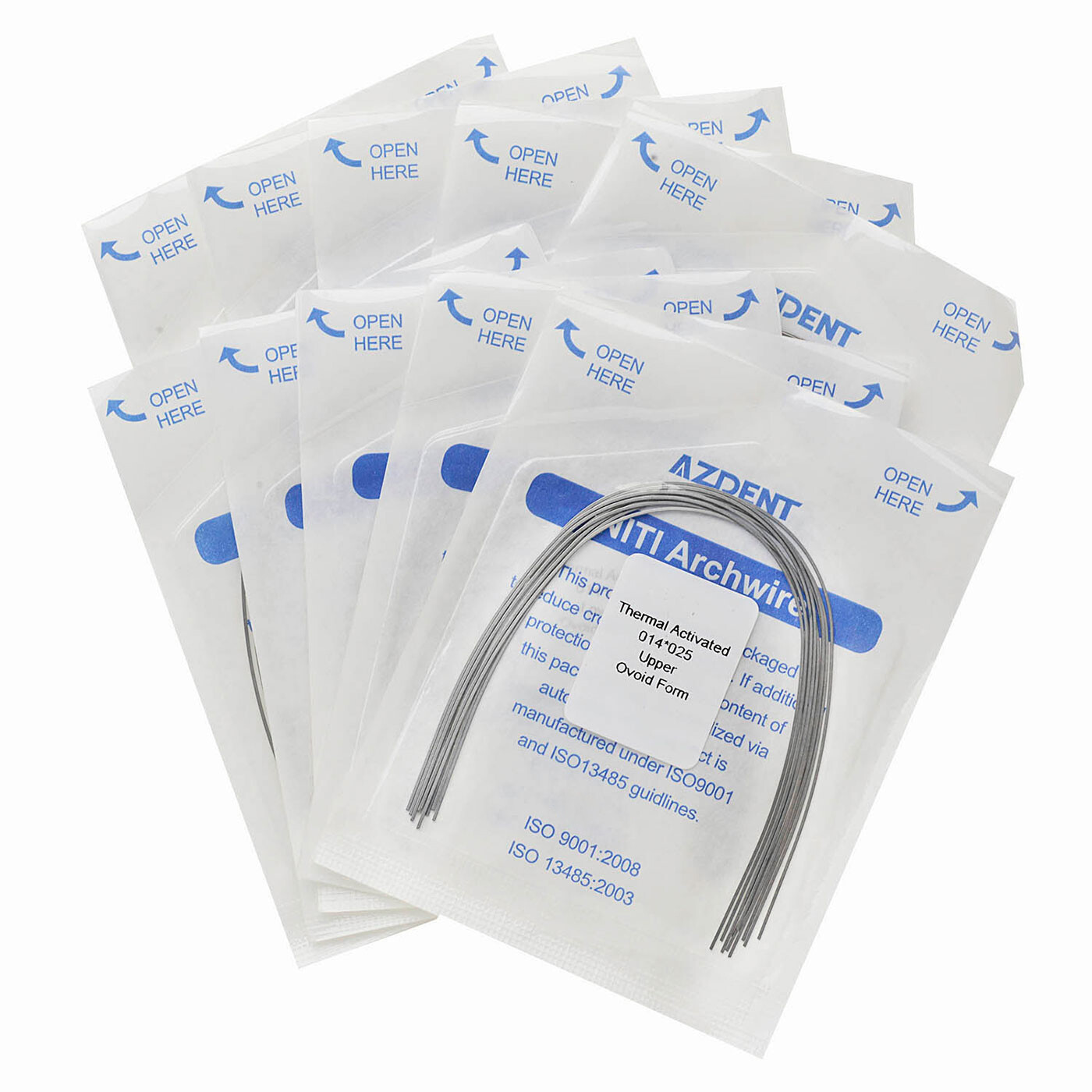 AZDENT Dental Orthodontic Heat Thermal Activated Niti Rectangular Arch Wires